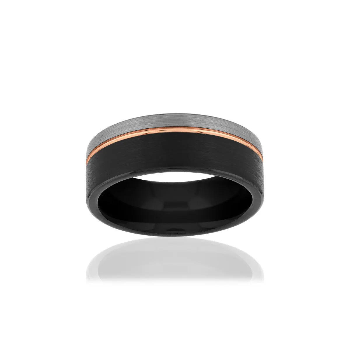 Bague tungstène noir