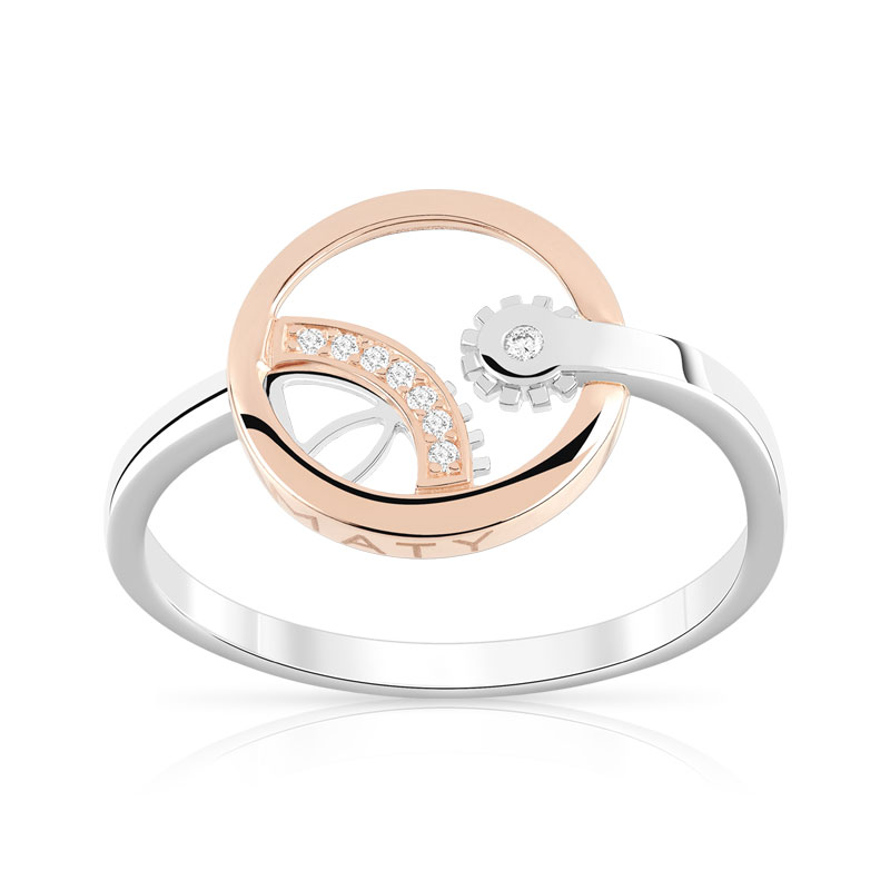 Bague Vesontio 2 ors 750 diamants 0.03 carat