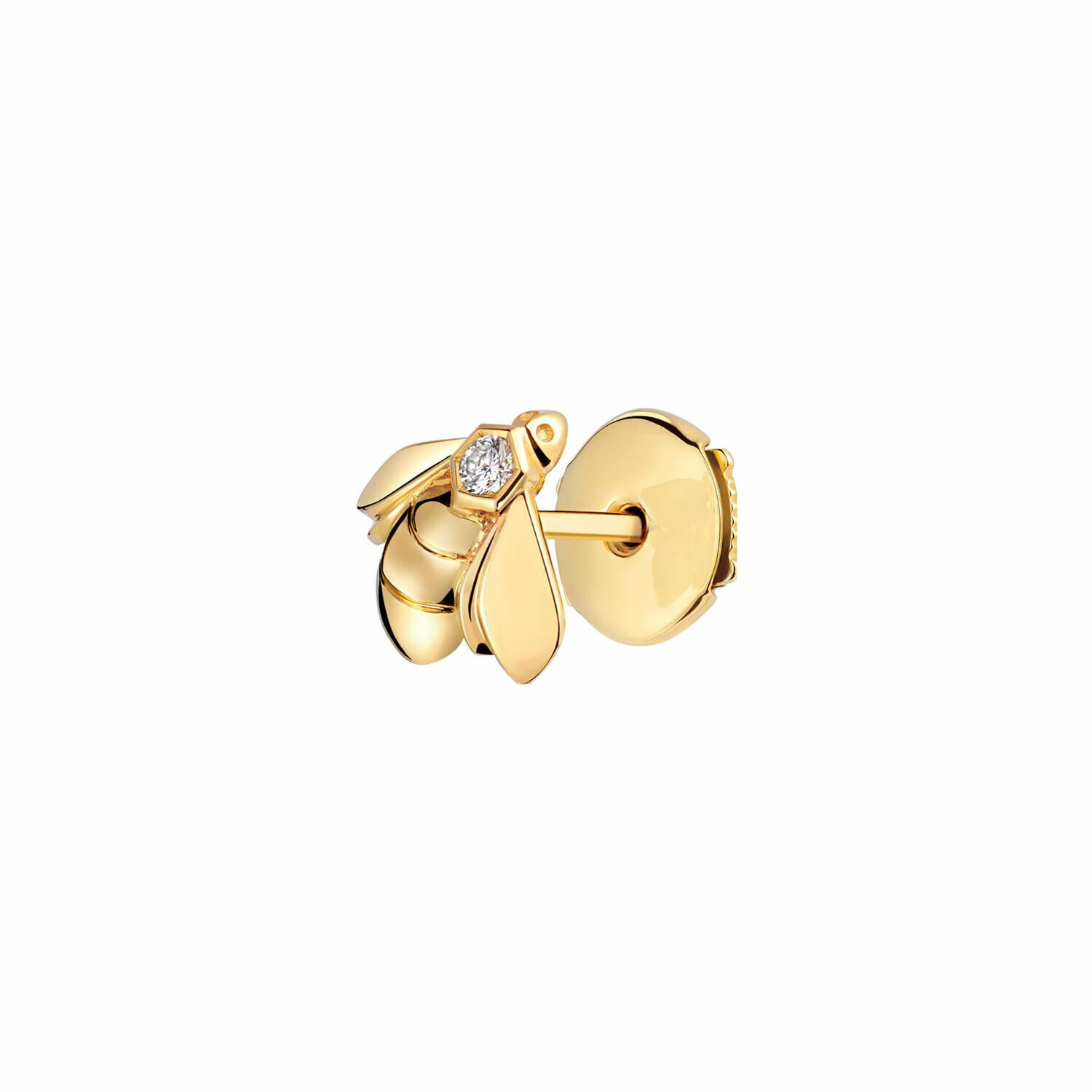 Achat Mono boucle d'oreille Chaumet Bee de Chaumet en or jaune et diamant