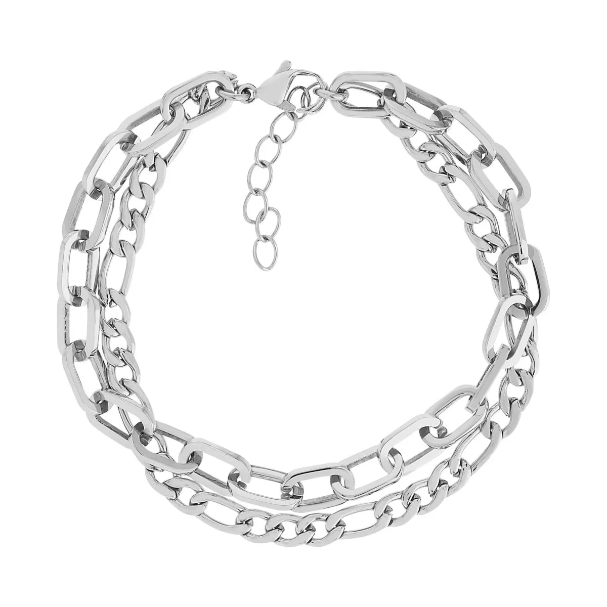 Bracelet acier 21,5 cm