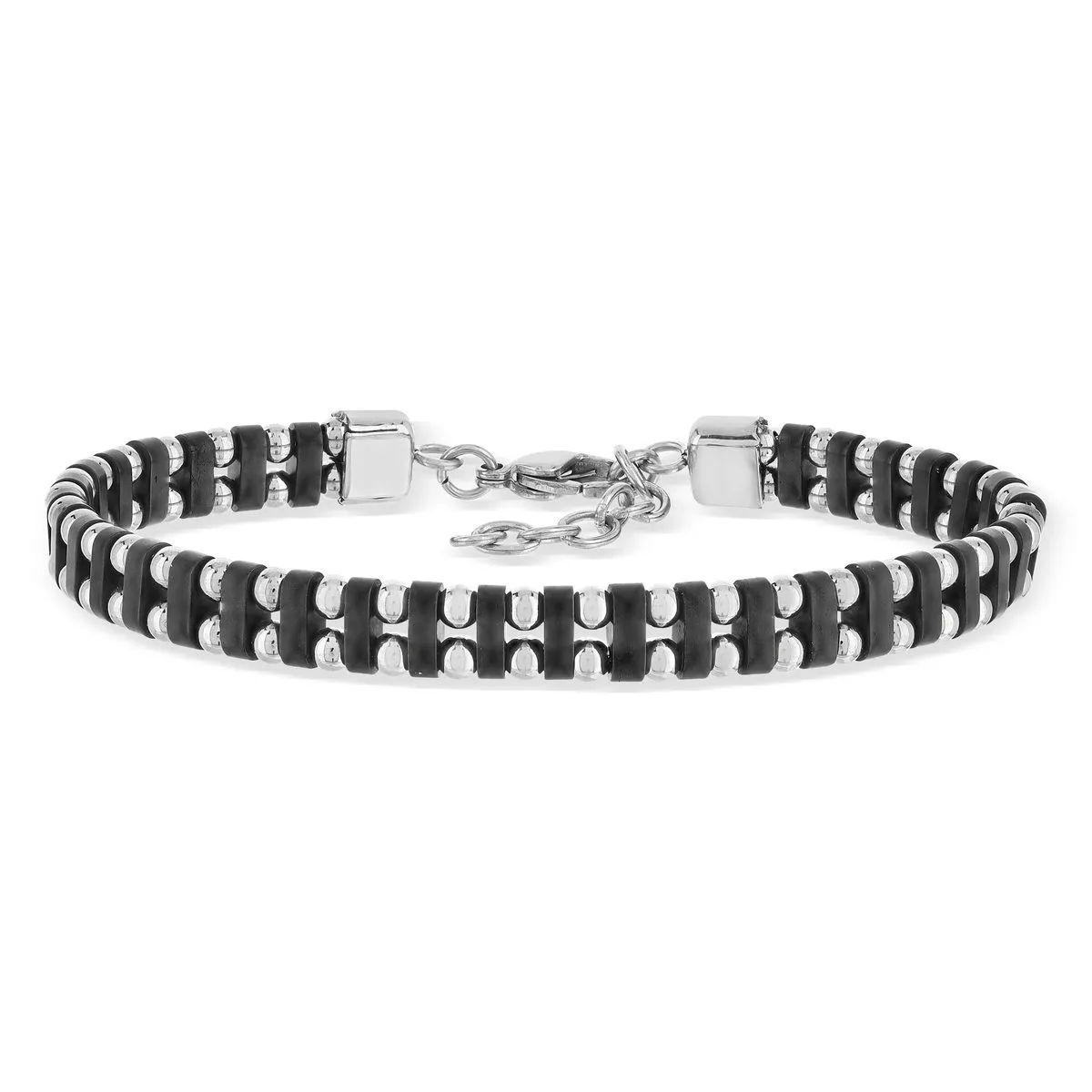 Bracelet acier bicolore 22 cm