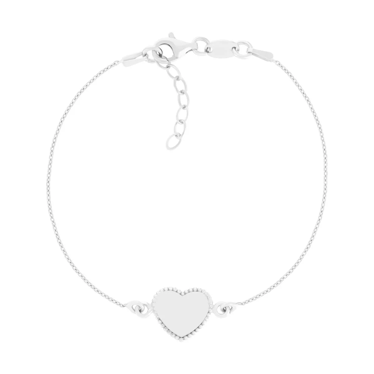 Bracelet argent 925 coeur