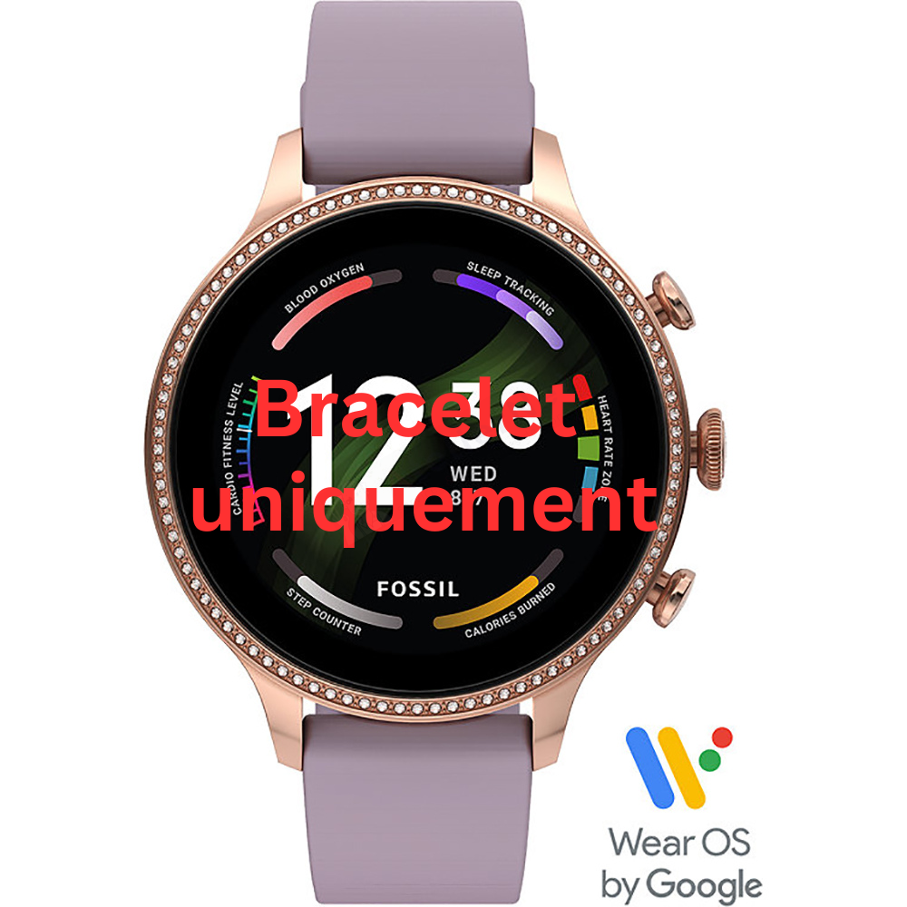 Bracelet caoutchouc violet Fossil - GEN 6 / FTW6080