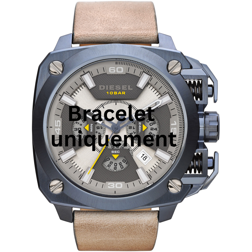 Bracelet cuir beige Diesel - BAMF / DZ7342