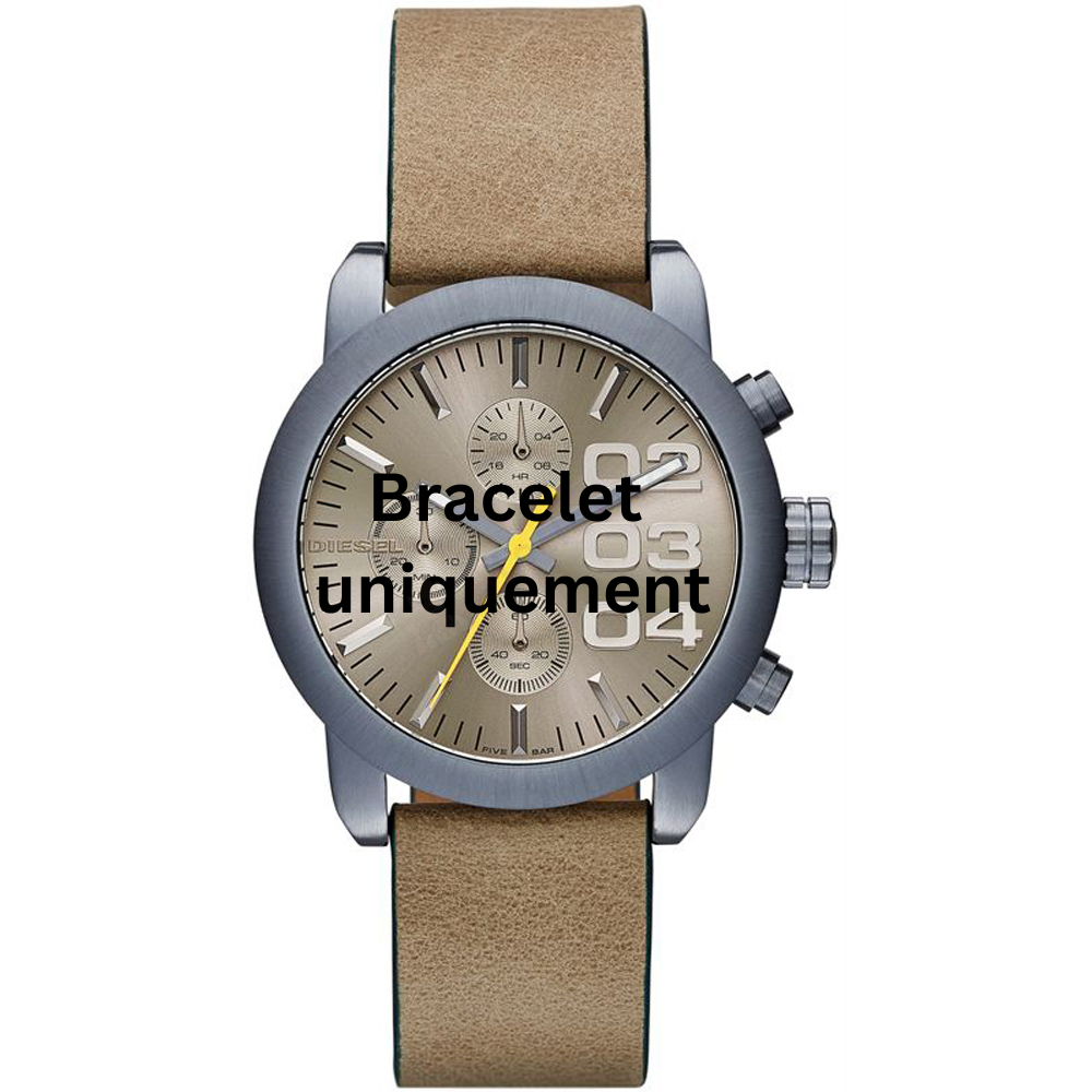 Bracelet cuir beige Diesel - FLARE BIG / DZ5462