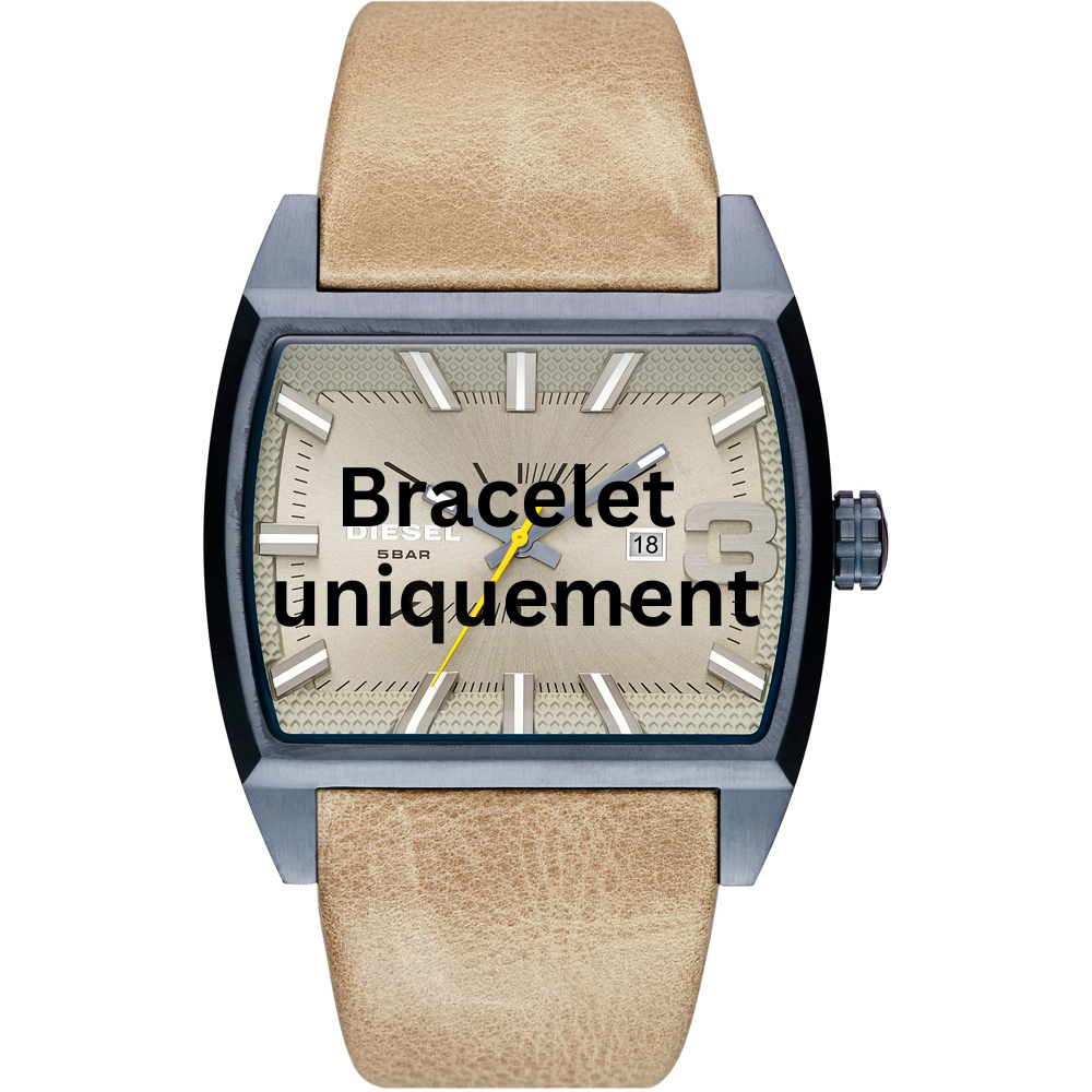 Bracelet cuir beige Diesel - STARSHIP / DZ1703