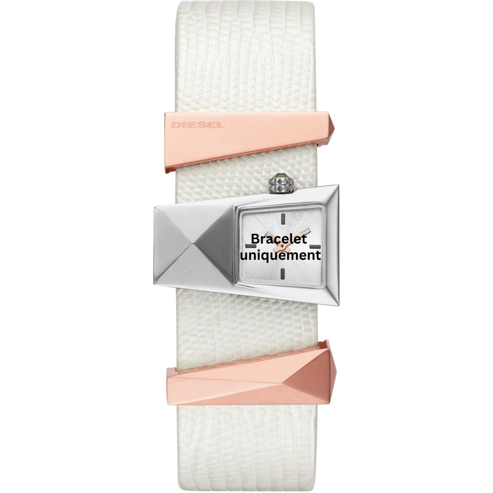 Bracelet cuir blanc Diesel - CATERINA / DZ5585