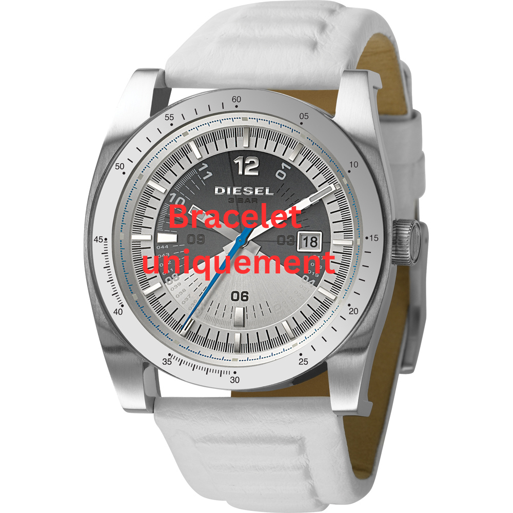 Bracelet cuir blanc Diesel - DZ1257