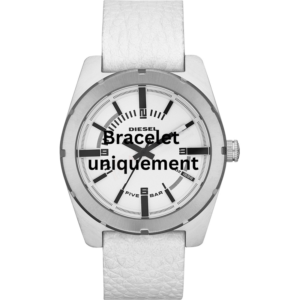 Bracelet cuir blanc Diesel - GOOD COMPANY MEDIUM / DZ1599