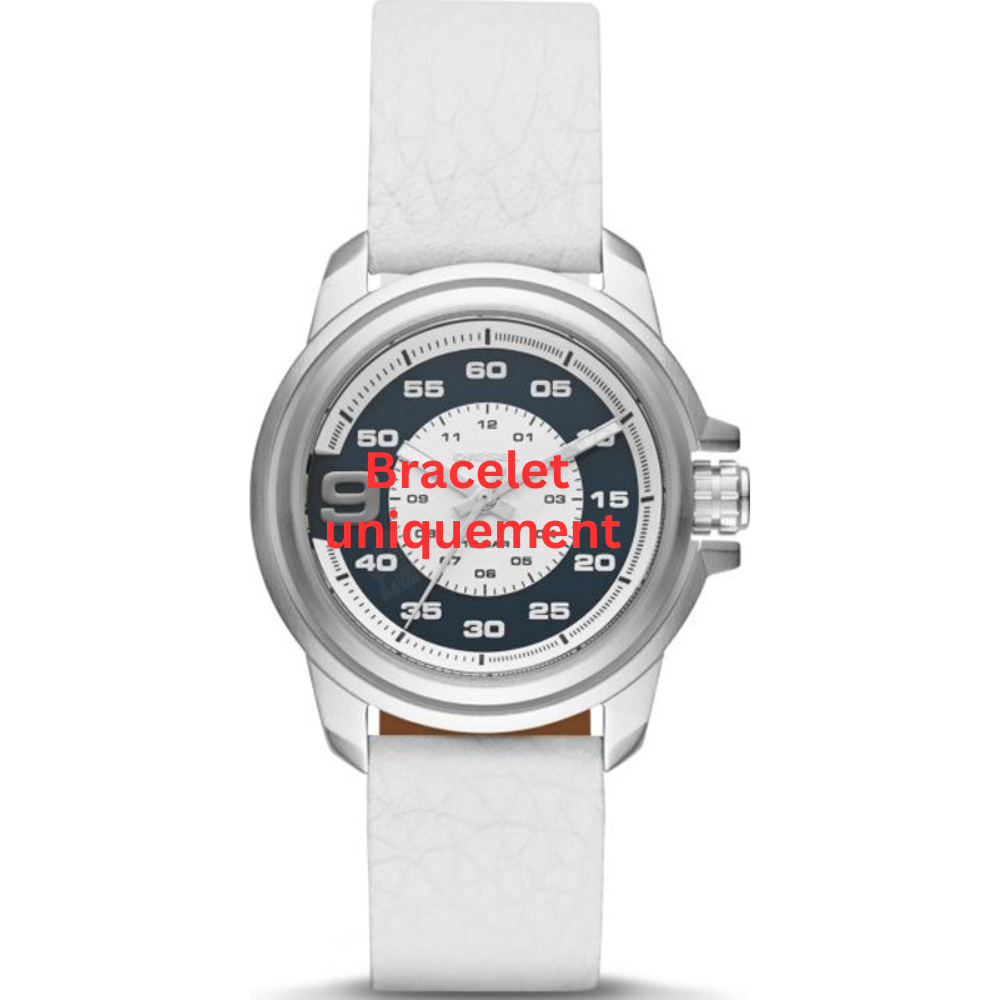 Bracelet cuir blanc Diesel - SPROCKET / DZ1741