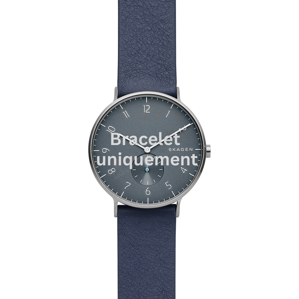Bracelet cuir bleu Skagen - AAREN / SKW6469
