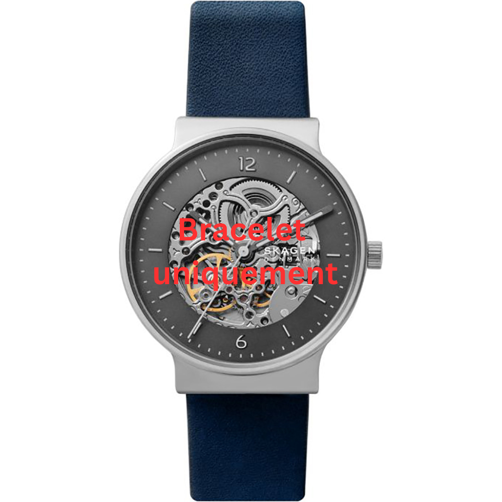 Bracelet cuir bleu Skagen - ANCHER / SKW6768