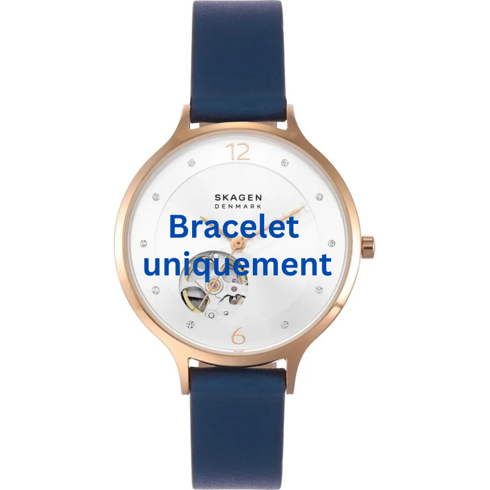 Bracelet cuir bleu Skagen - ANITA / SKW3083