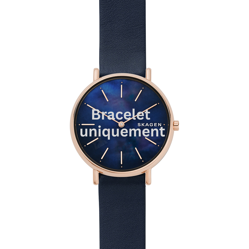 Bracelet cuir bleu Skagen - SIGNATUR / SKW2731