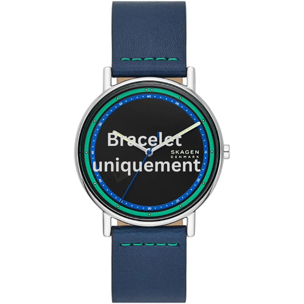 Bracelet cuir bleu Skagen - SIGNATUR / SKW6901