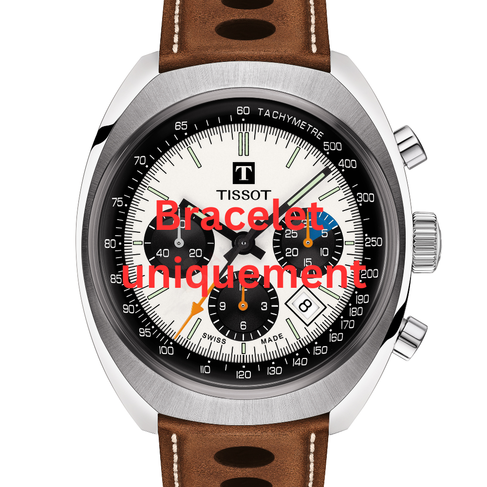 Bracelet cuir brun cognac Tissot - HERITAGE 1973NAV.CHR / T610045138