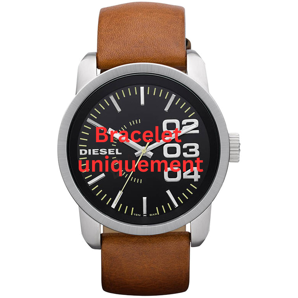 Bracelet cuir brun Diesel - FRANCHISE -46 / DZ1513