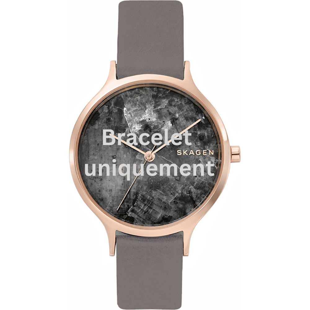 Bracelet cuir gris Skagen - ANITA LARGE / SKW2672