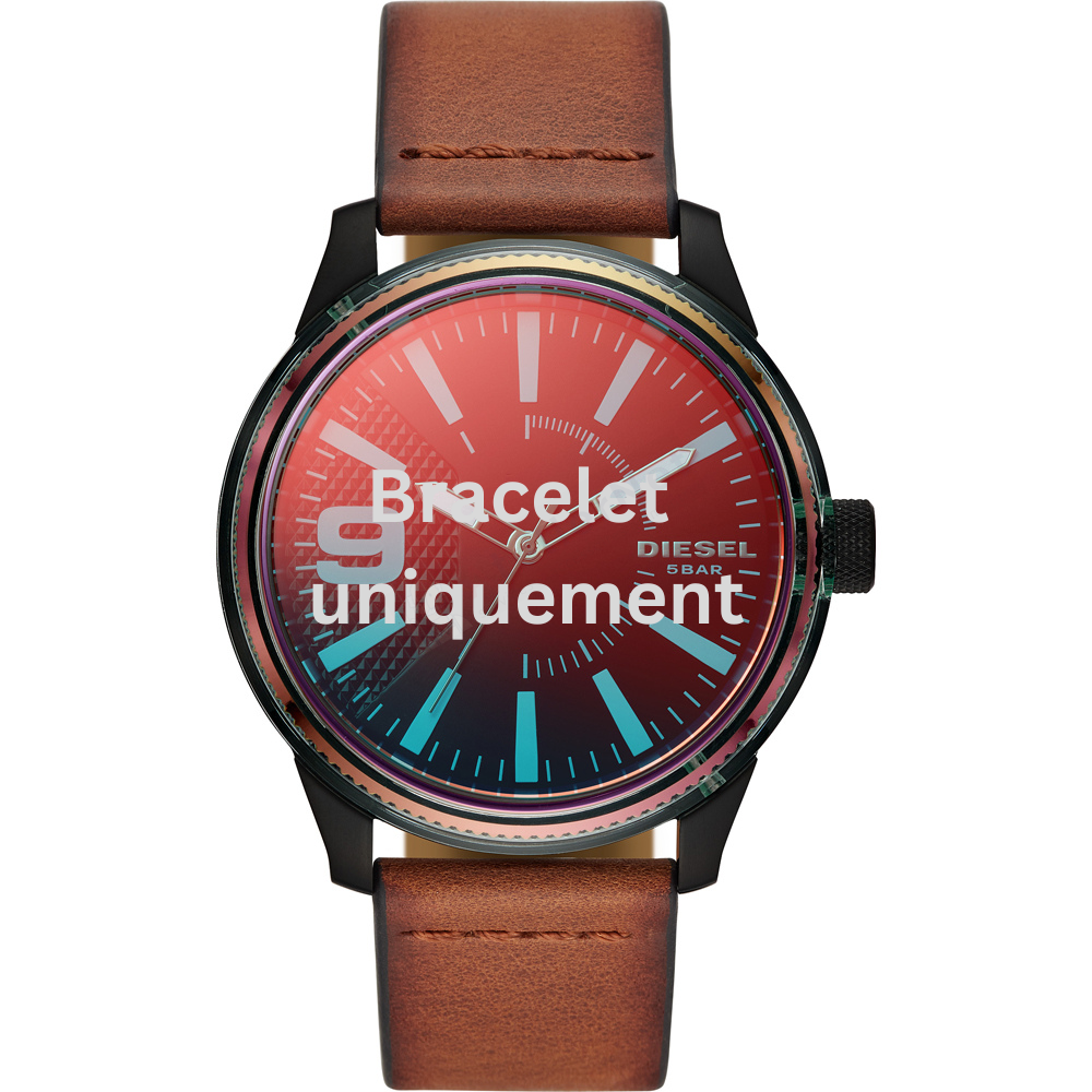 Bracelet cuir marron Diesel - RASP / DZ1876