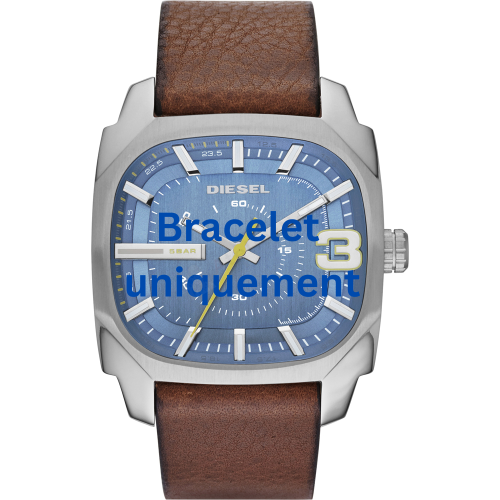 Bracelet cuir marron Diesel - SHIFTER / DZ1654