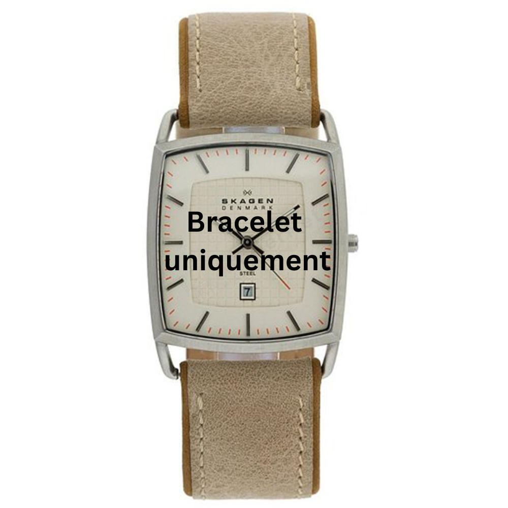 Bracelet cuir marron Skagen - 243 LARGE / 243LSLT