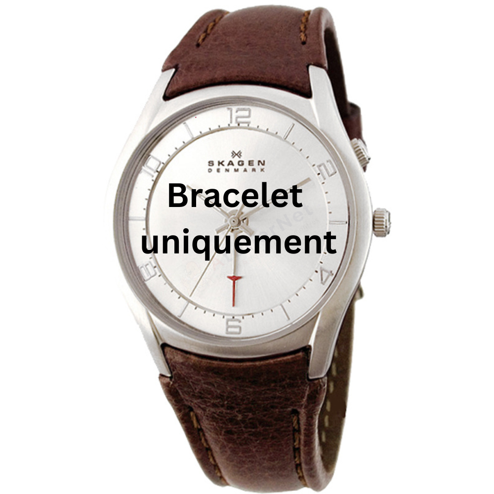 Bracelet cuir marron Skagen - 519 XLARGE / 519XLSL1