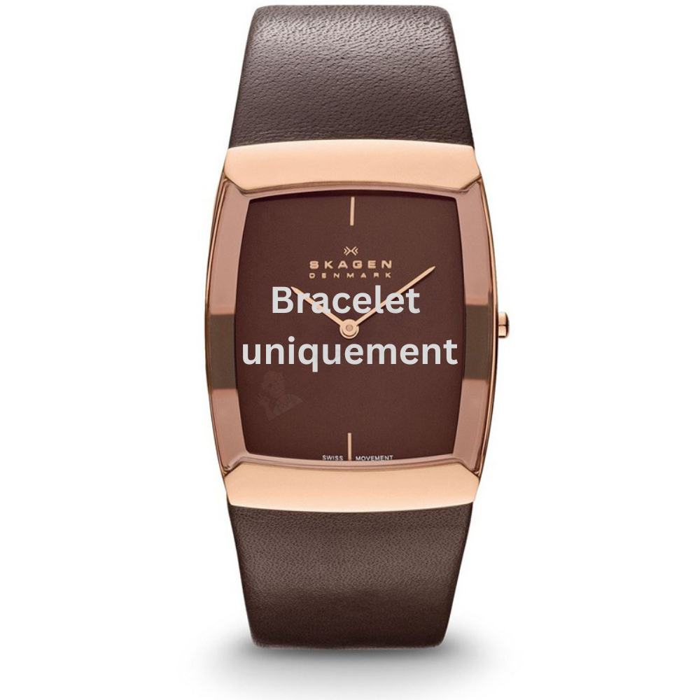 Bracelet cuir marron Skagen - 584 LARGE / 584LRLM