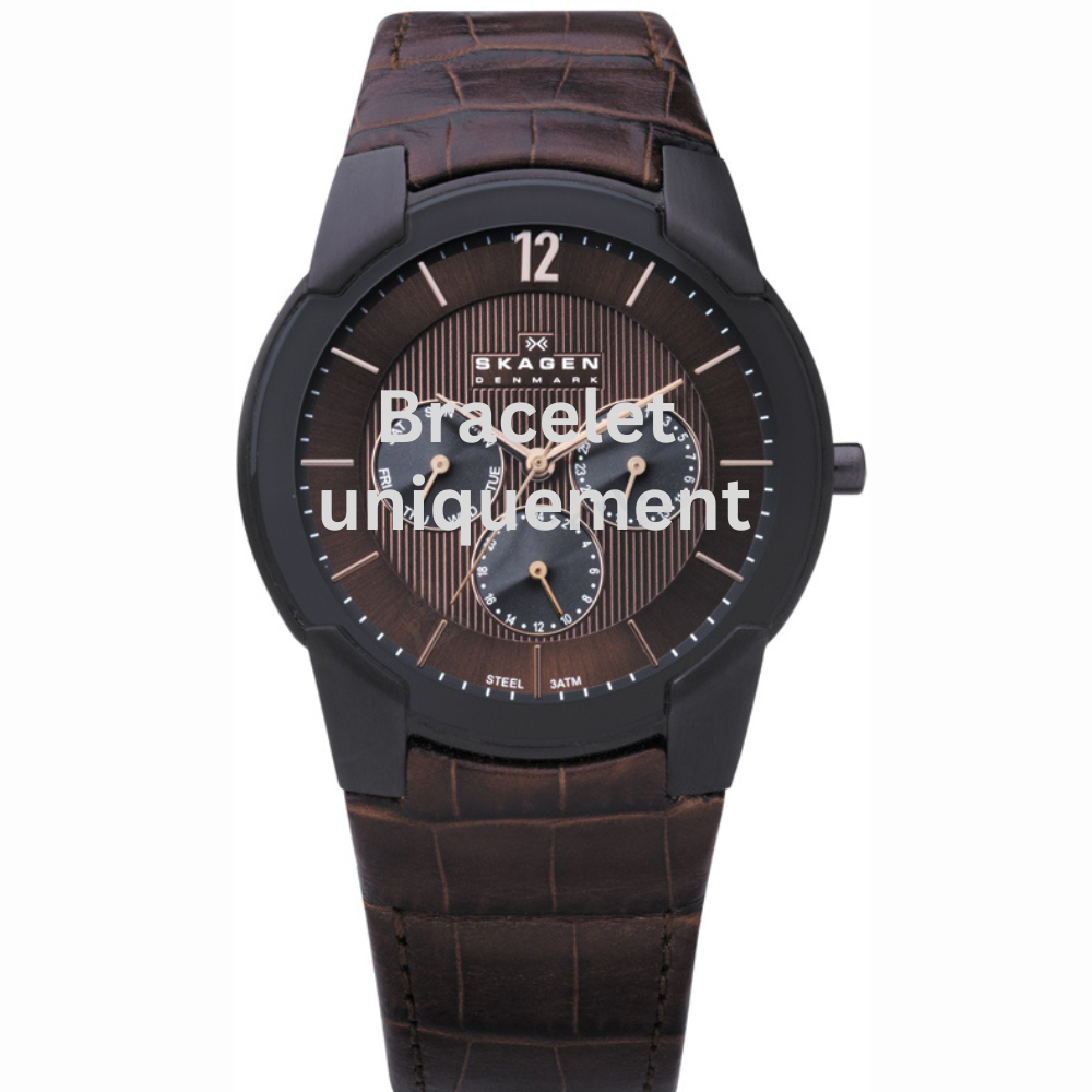 Bracelet cuir marron Skagen - 856 XLARGE / 856XLDRD