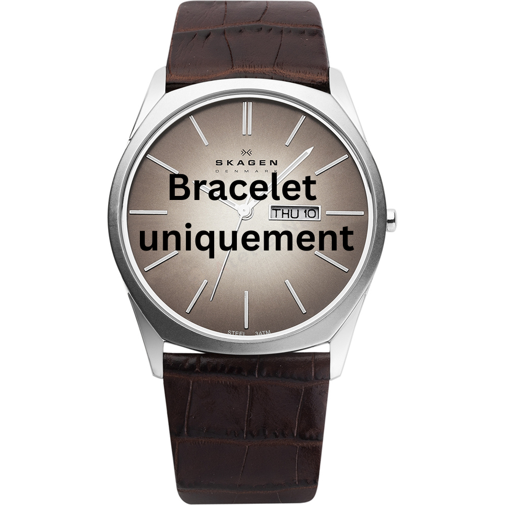 Bracelet cuir marron Skagen - 890 XLARGE / 890XLSLD
