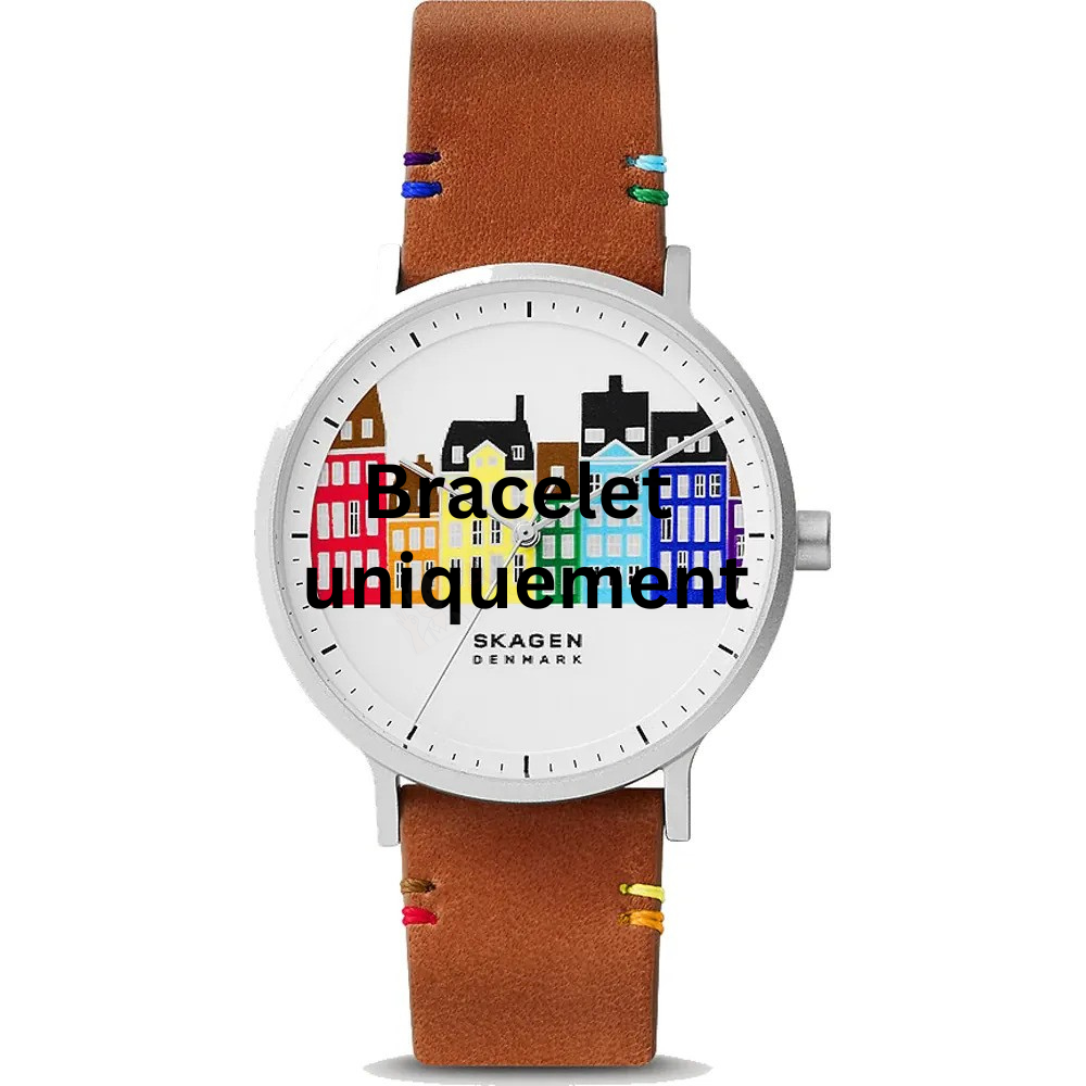 Bracelet cuir marron Skagen - AAREN NYHVN PRIDE / SKW6759