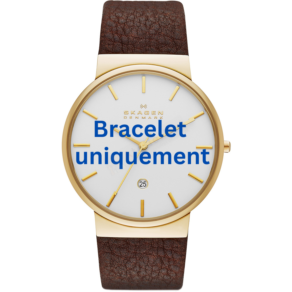 Bracelet cuir marron Skagen - ANCHER / SKW6142 - SKW6195