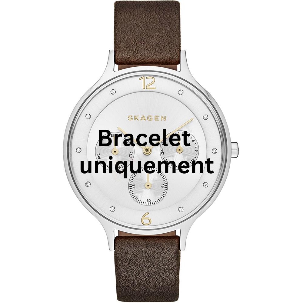 Bracelet cuir marron Skagen - ANITA LARGE / SKW2394