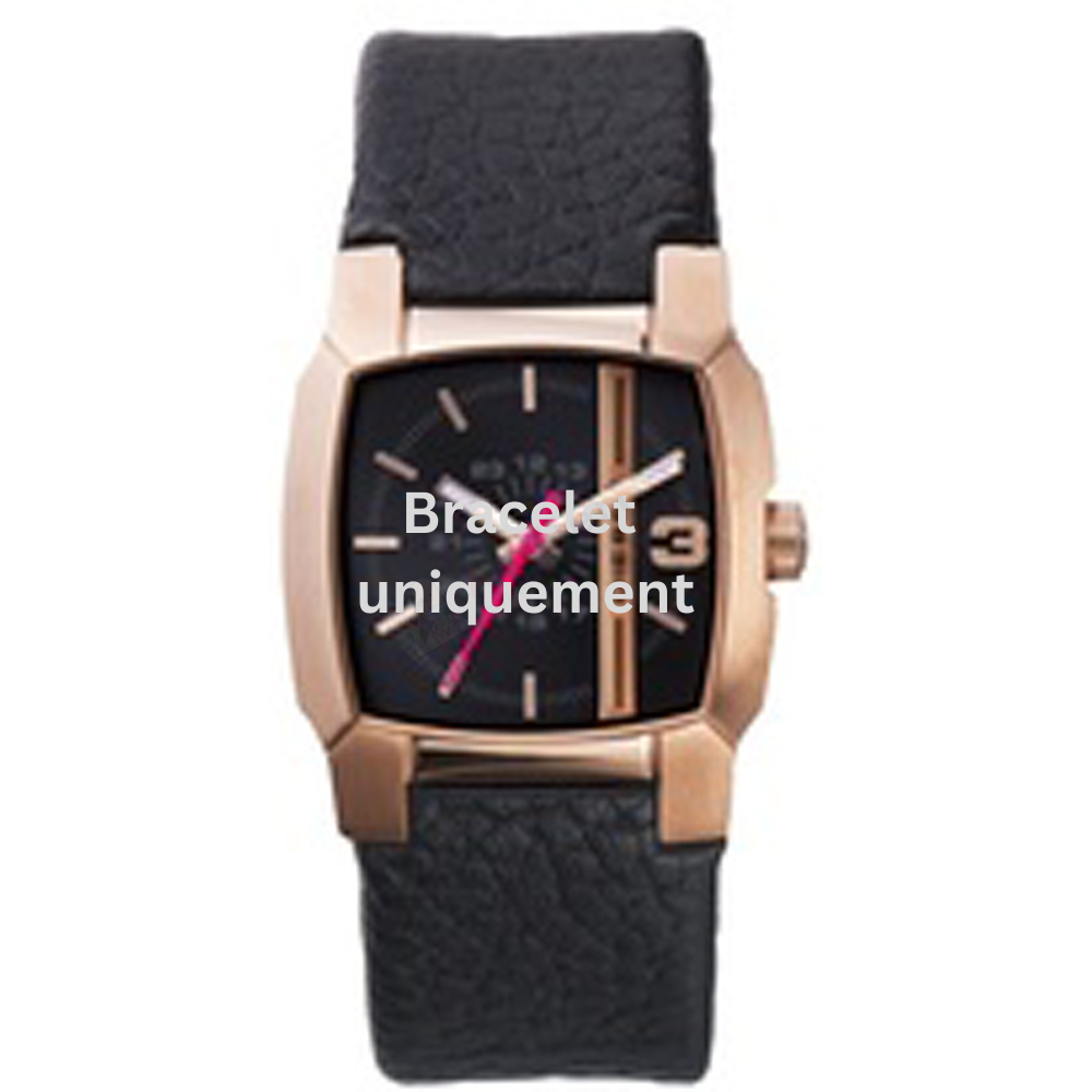 Bracelet cuir noir Diesel - CLIFFHANGER XSMALL / DZ5441