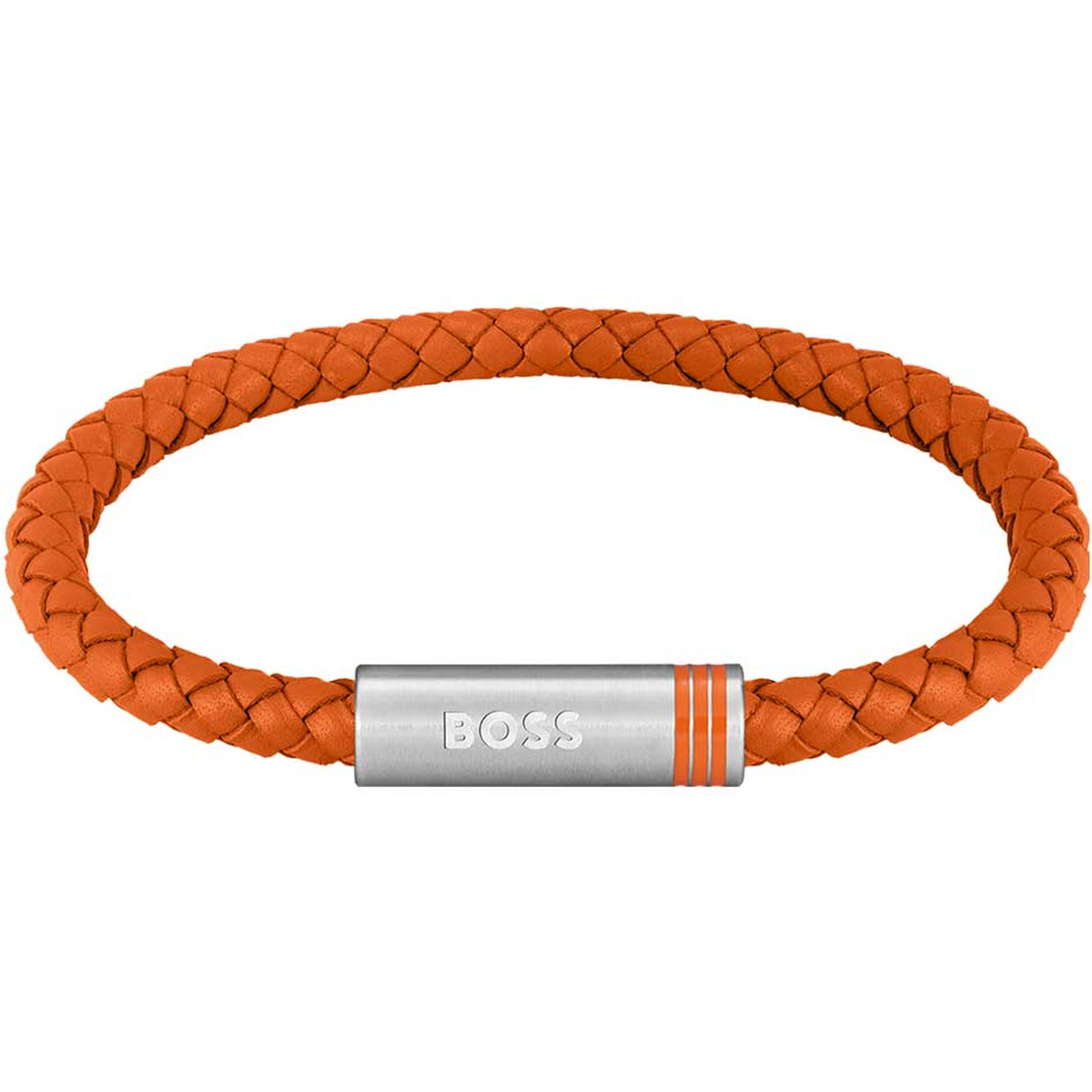 Bracelet cuir orange