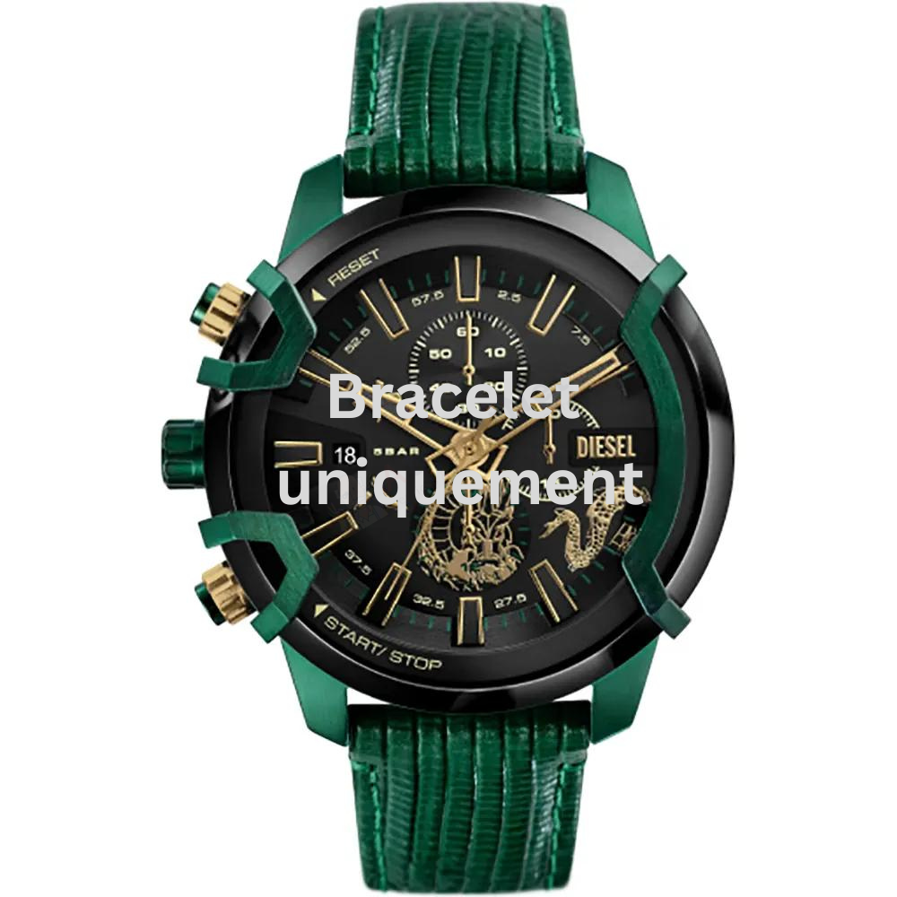 Bracelet cuir vert Diesel - GRIFFED / DZ4651