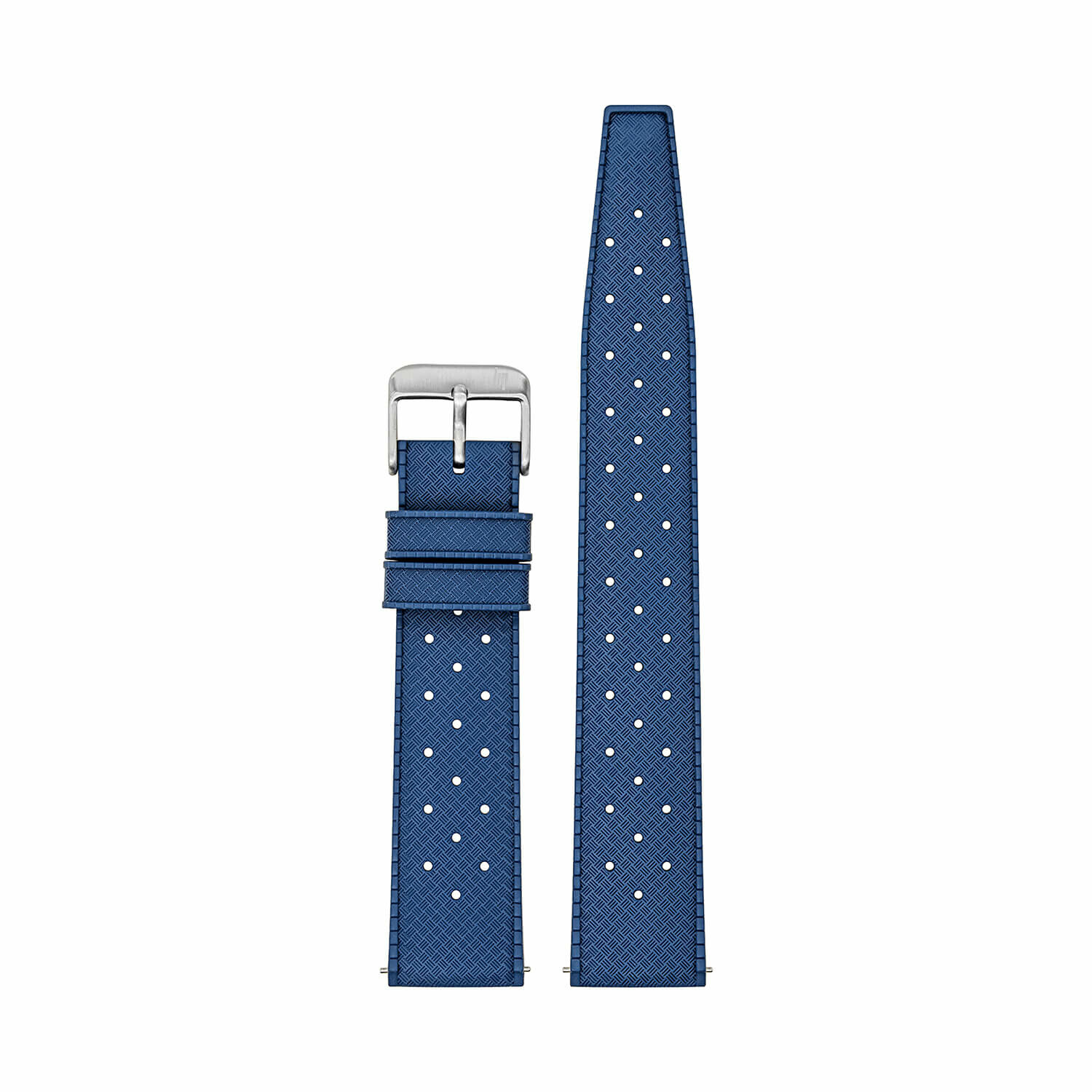 Bracelet de montre Lip en caoutchouc bleu tropic 20mm