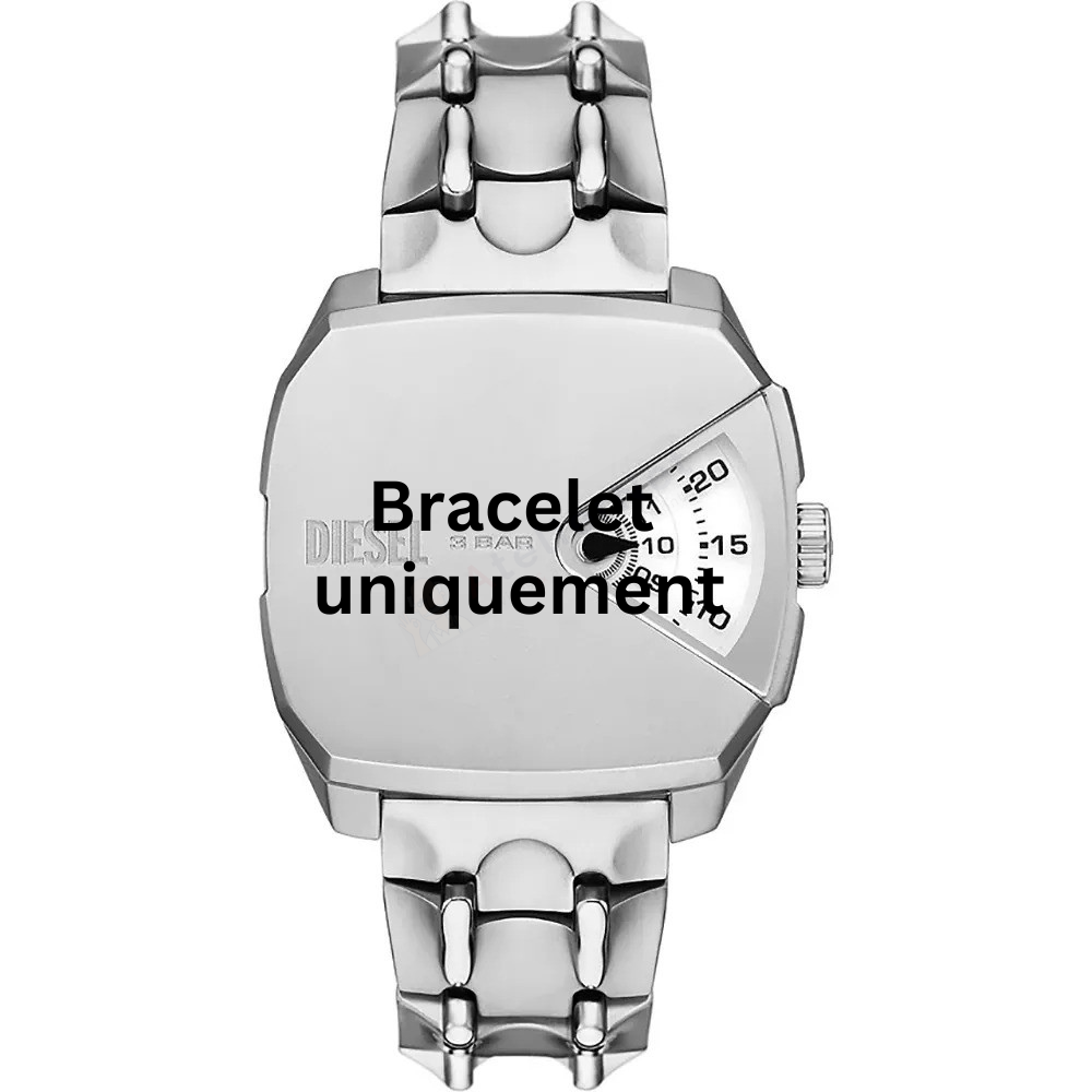 Bracelet métal argent Diesel - D.V.A / DZ2170