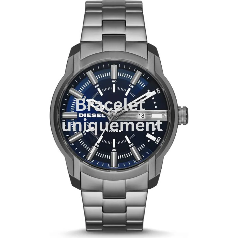 Bracelet métal gris Diesel - MACHINUS TIME / DZ1738