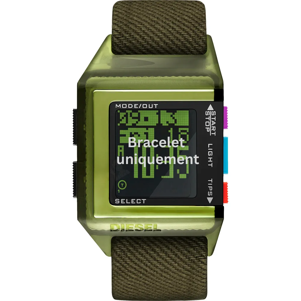 Bracelet textile vert Diesel - TIPPS DIGITAL / DZ1880