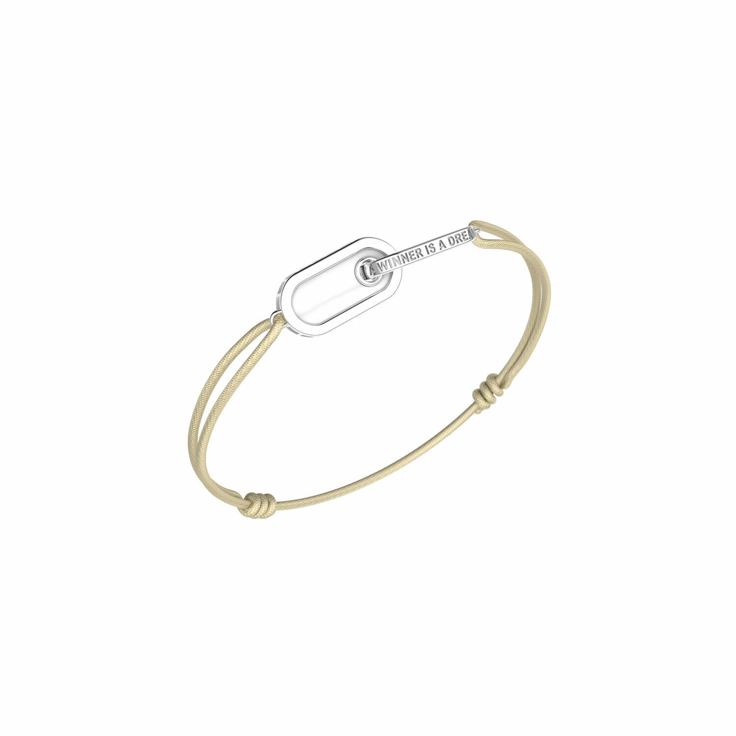Dreamer Bracelet Unknow Brand Dreamer en argent, agate blanche  et diamants