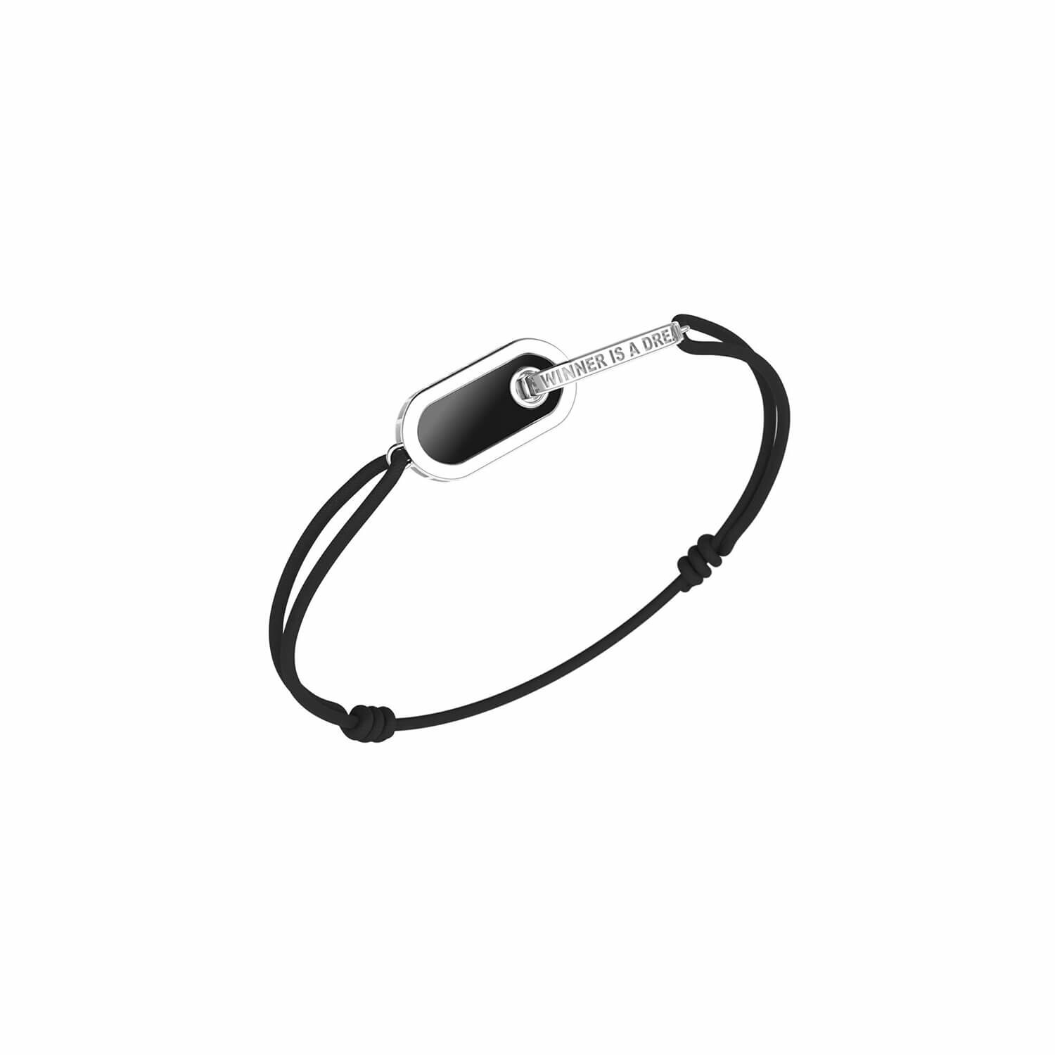 Dreamer Bracelet Unknow Brand Dreamer en argent, onyx et diamants