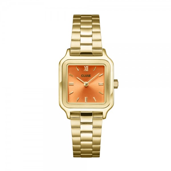 Cluse - Montre Femme - Gracieuse Petite - bracelet acier doré - cadran abricot - Ref CW11807