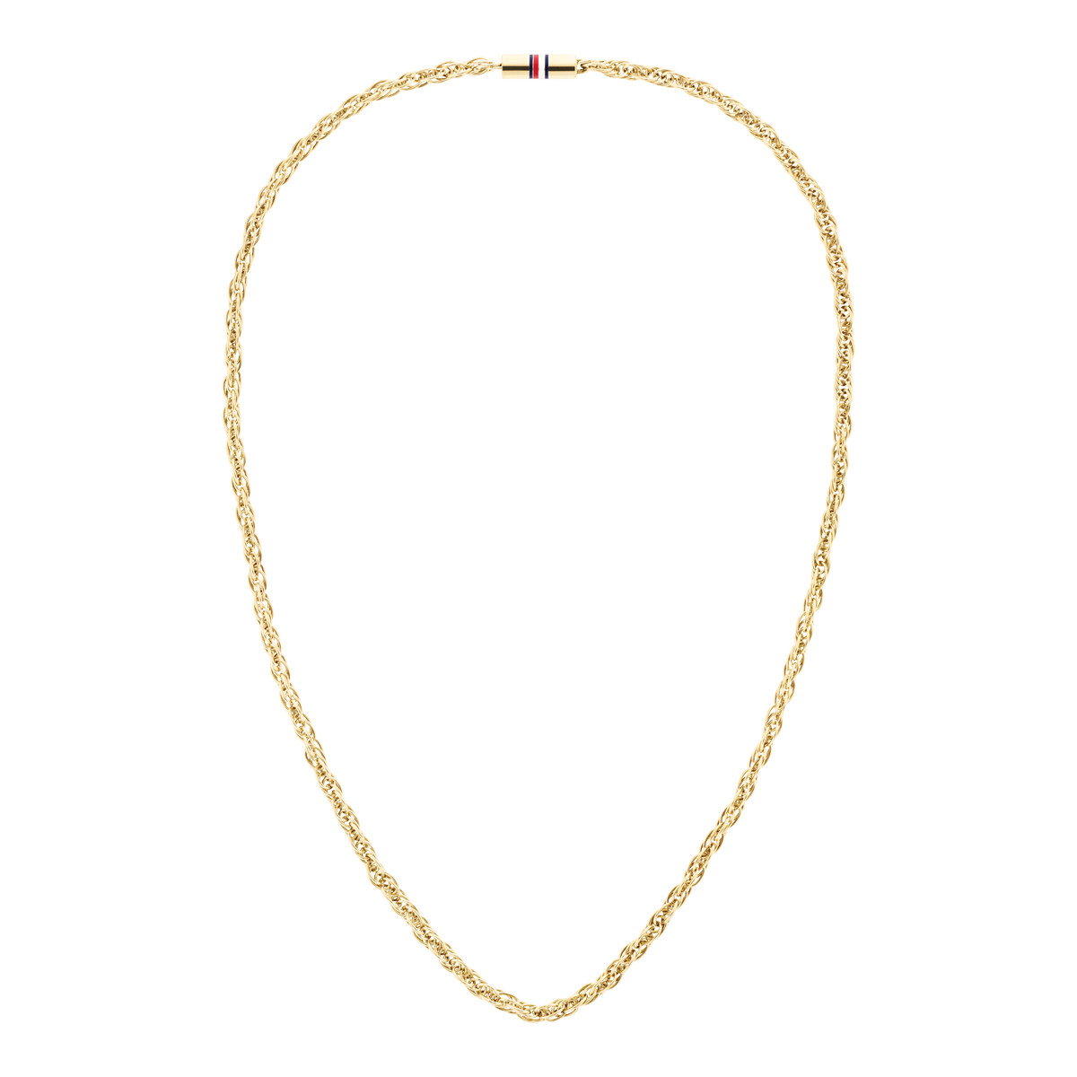 Collier acier doré jaune 19cm