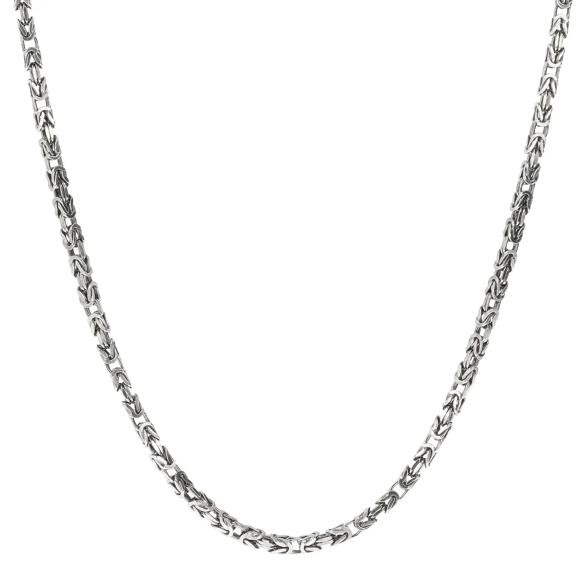 Collier argent 925 maille Balinaise 60cm