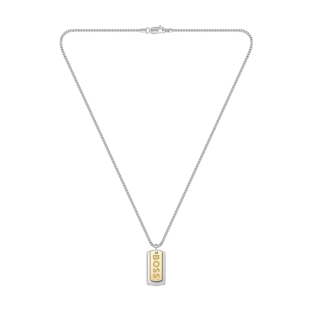Collier  BOSS acier doré