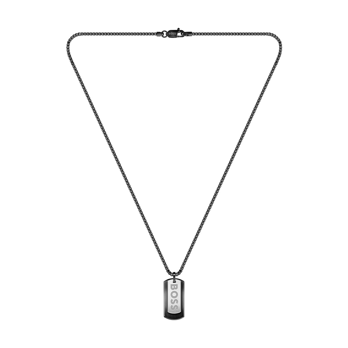 Collier BOSS acier noir