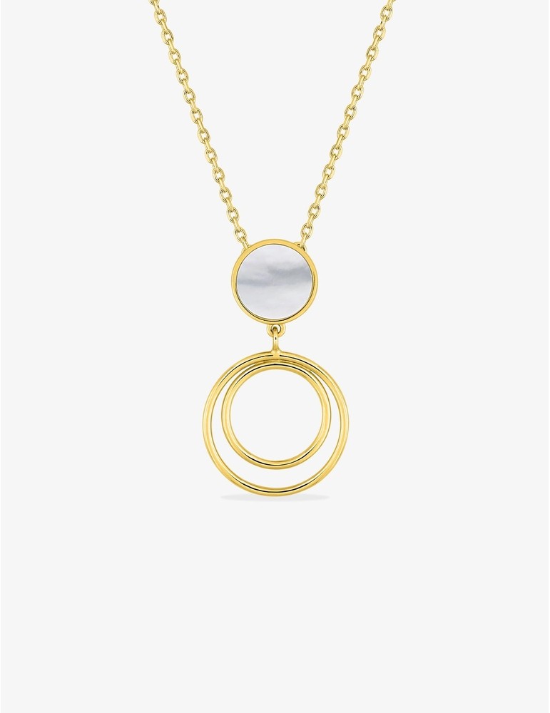 Collier fantaisie plaqué or avec nacre SO OR