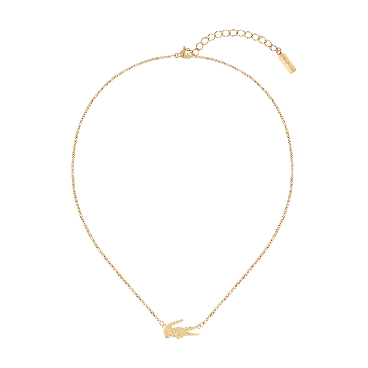 Collier LACOSTE acier rose