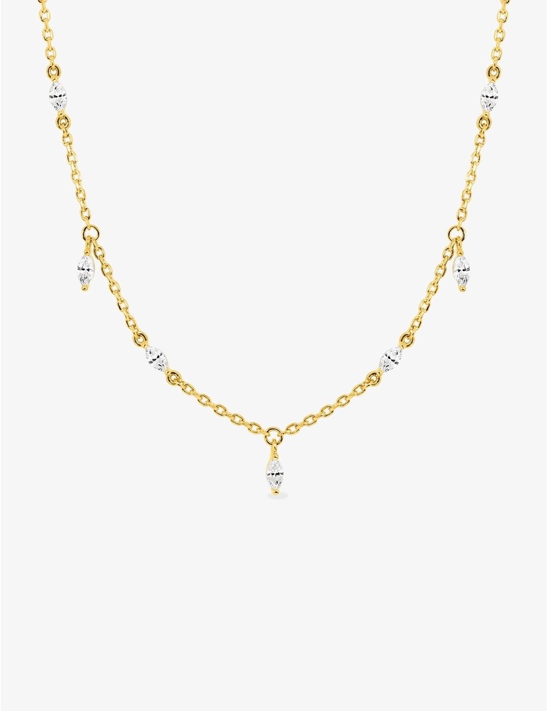 Collier Plaqué or & oxydes de zirconium SO OR