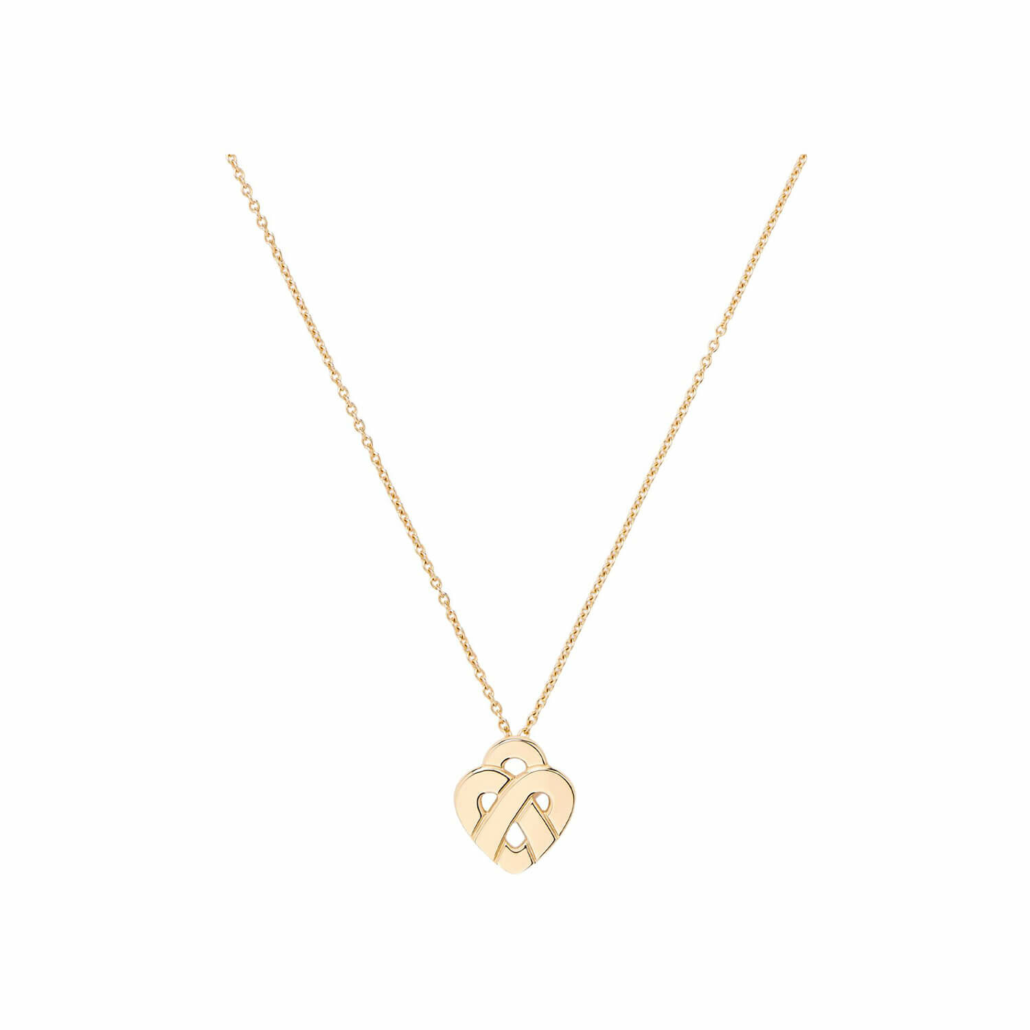 Collier Poiray Coeur Entrelacé Mini en or jaune